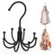 Tank Top Hanger, Rotatable Bra Organzier for Closet, Max 24 Storage Capacity Sport Bras Holder, Metal Space Saving Closet Organizers and Storage, Black
